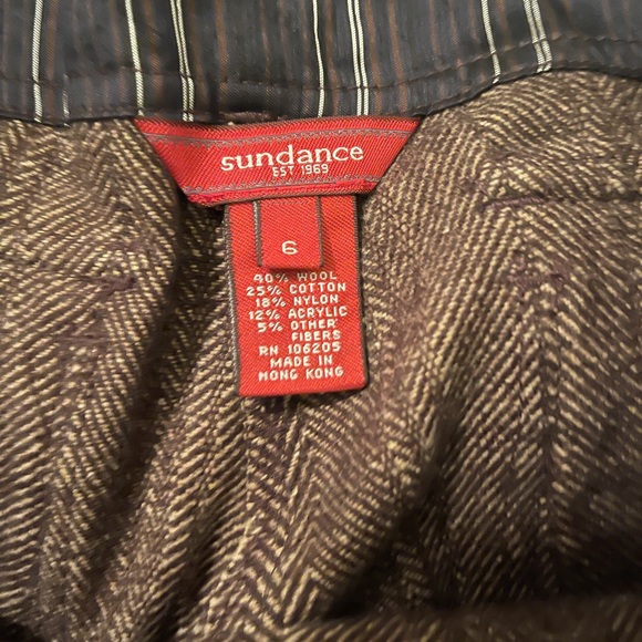 Sundance Catalog Vintage herringbone wool pants. Classy - Picture 3 of 3
